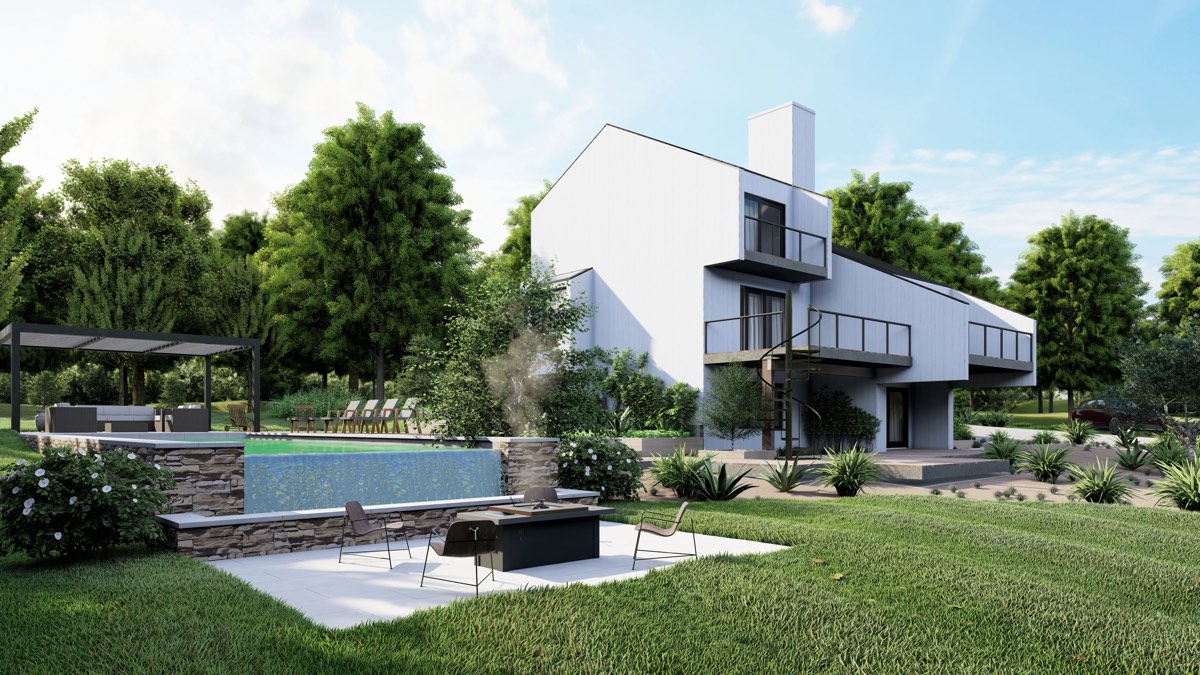 Lumion producing a real-time architectural visualization